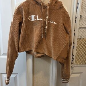 Champion Women's Brown Hoodie Sweater